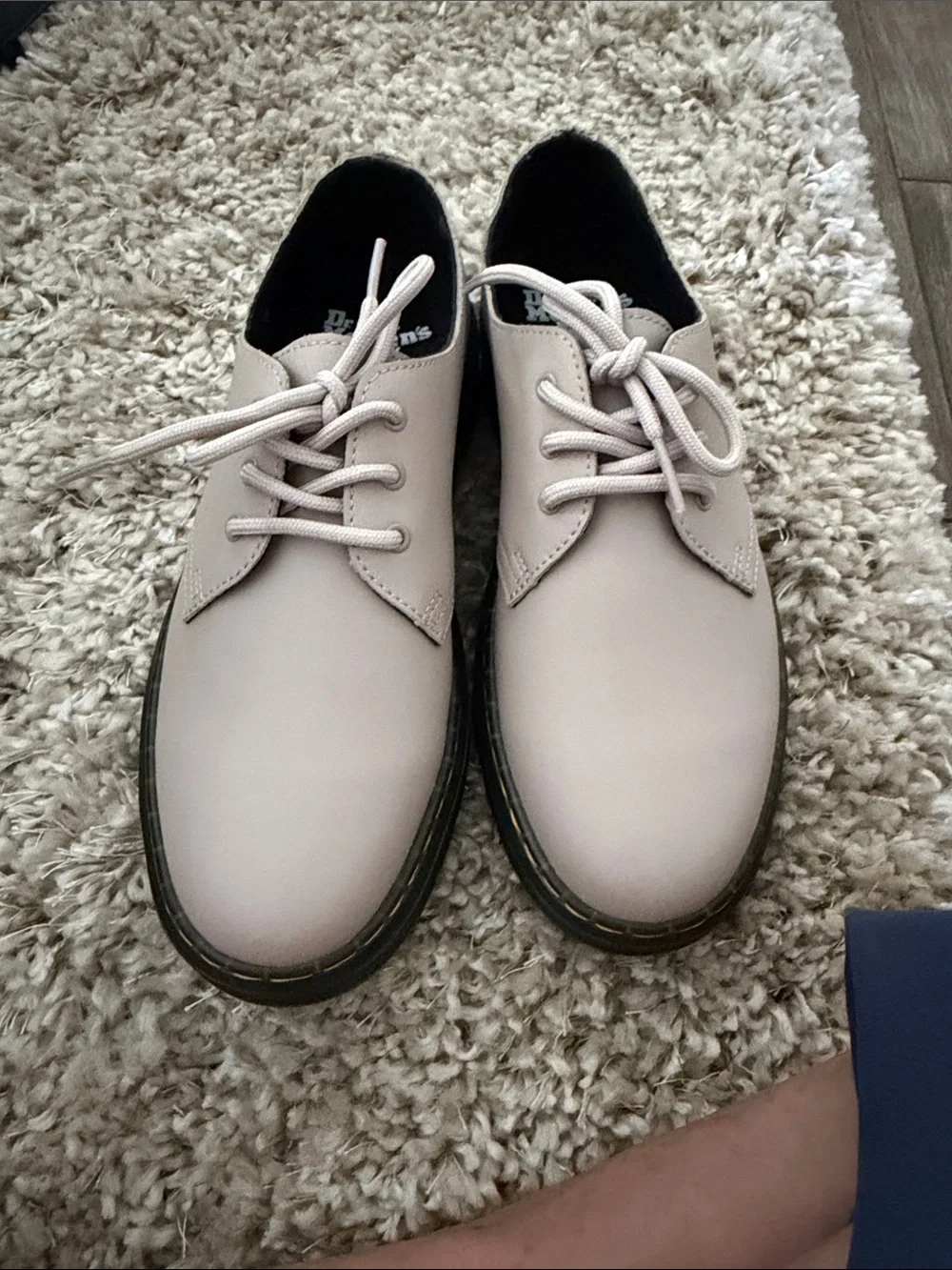 Dr. Martens Men's 3-Eye Derby in Light Gray